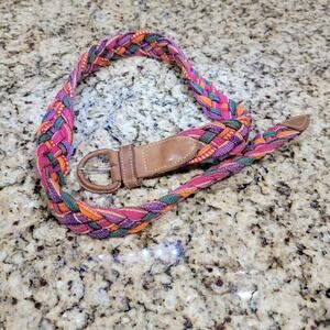 Colorful braided belt